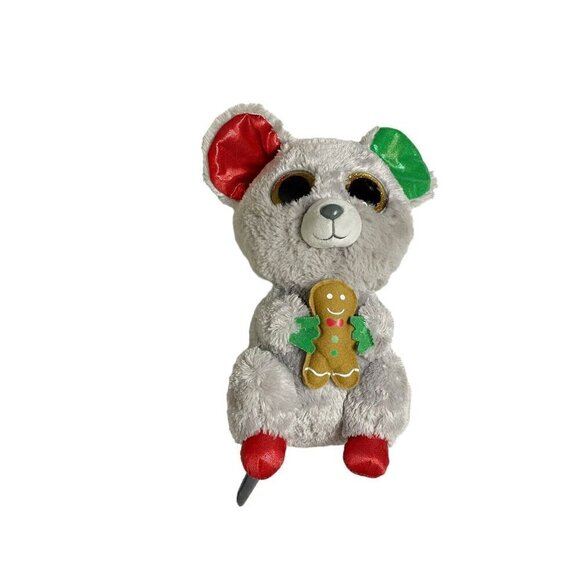 Ty Beanie Boos 9” Mac the Mouse Christmas Plush - Picture 1 of 4
